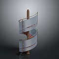 Modern Spiral Staircase With Glass Railings Wooden Post And Curved Steps