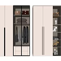 Modern White Wardrobes With Glass Doors Clothing Racks Drawers And Storage Shelves