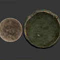 Two Unique Handcrafted Ceramic Sculpted Bowls With Earthy Green And Brown Textures