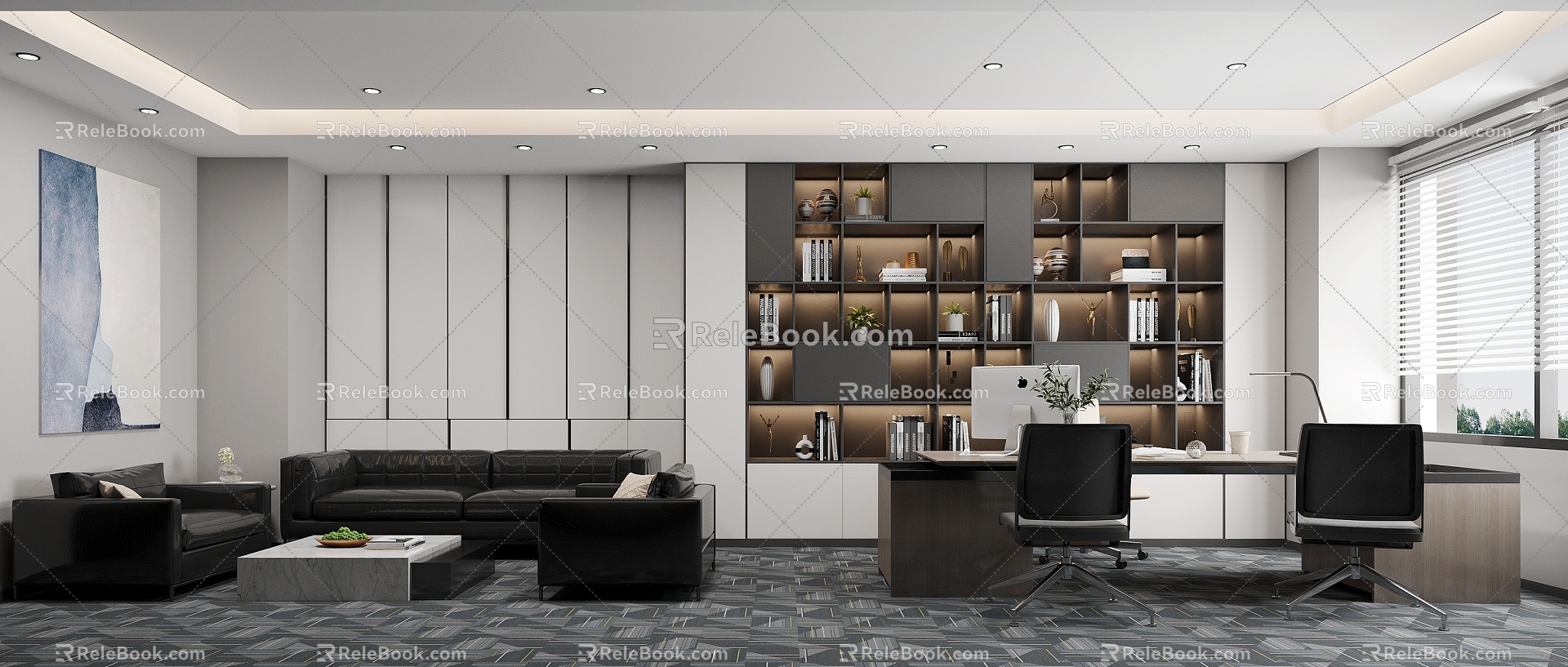 Manager's Office Chairman's Office Deputy General Office Reception Room Negotiation Room 3d model