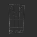 Modern Sofa Coffee Table Set With Grid Design And Circular Elements