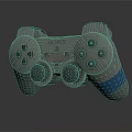 modern gamepad wireless gamepad game console accessories 3d model