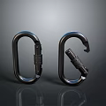 Metal Carabiner Hardware Tools with Secure Locking Mechanism for Outdoor Safety