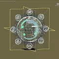 holographic earth holographic projection technology earth science and technology sphere science fiction 3d model