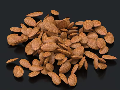 Almond Nutrition Guide Books And Magazines With Healthy Recipes And Benefits 3d model