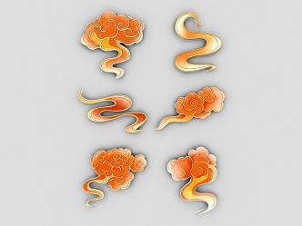 New Chinese Wall Decoration 3d model