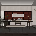 New Chinese Style Study 3d model