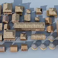 Traditional Thatched Roof Building Models With Various Shapes Sizes And Designs