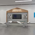 China Mobile Digital Store Front With Display Windows And Digital Products 3d model