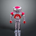 Robot Assistant Small Robot Butler Robot Butler Figure Game Figure 3d model