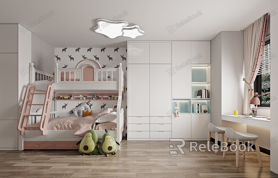 Modern Girls Children's Room model