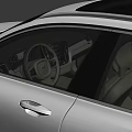 White Volvo Station Wagon Featuring Panoramic Sunroof Black Wheels And Modern Sleek Design