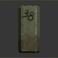 Rustic Metal Jerry Can With 20L Capacity NF28 Label On Weathered Surface