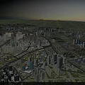 Aerial View City Planning With Modern Buildings Road Networks And Green Spaces