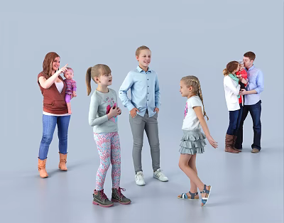 Modern Multiplayer Family Multiplayer 3d model Modern Multiplayer Family Multiplayer 3d model