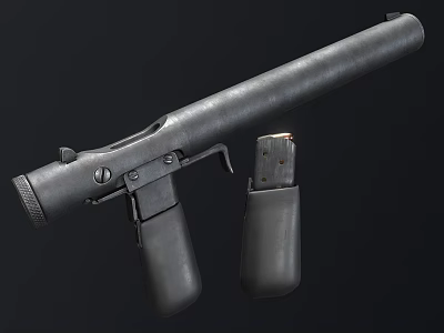 Detailed Black 3D Rendered Pistol With Detachable Magazine And Textured Grip 3d model