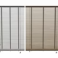 Beige and White Window Blinds Ideal for Home Window Decoration and Light Control 3d model