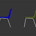 Colorful Modern Dining Chairs With Metal Legs In Various Hues