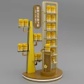 Stacking head shelf 3d model