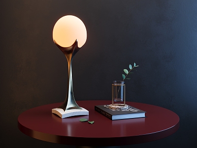 Modern Metal Table Lamp Book Ornaments Floodlight Table Lamp 3d model