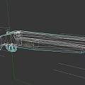 Classic Double Barreled Shotgun With Wooden Stock And Black Barrel