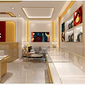 Jewelry Store Luxurious Interior With Glass Display Cases And Elegant Lighting Counters