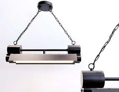 modern chandelier tube chandelier 3d model