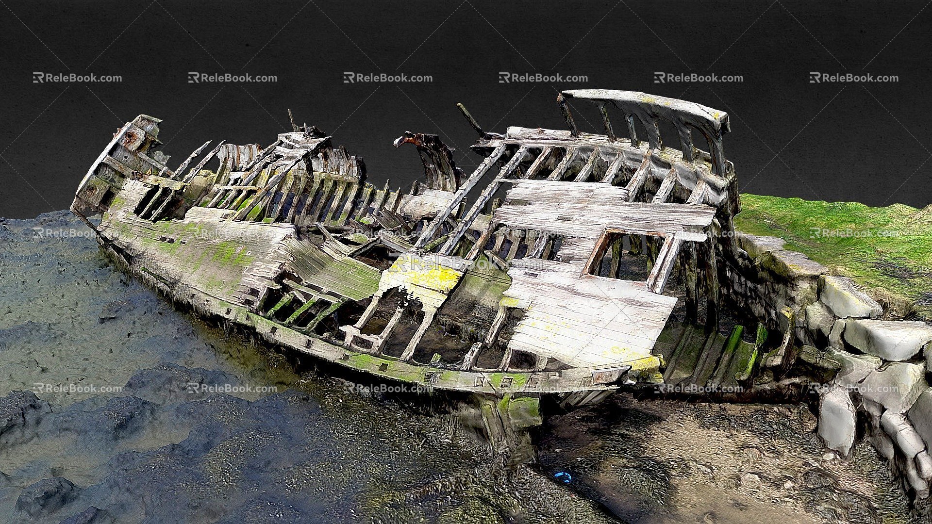 Plymouth Lake Hu Shipwreck 3d model