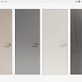 Flush Doors In Multiple Colors With Modern Sleek Design And Wooden Textures