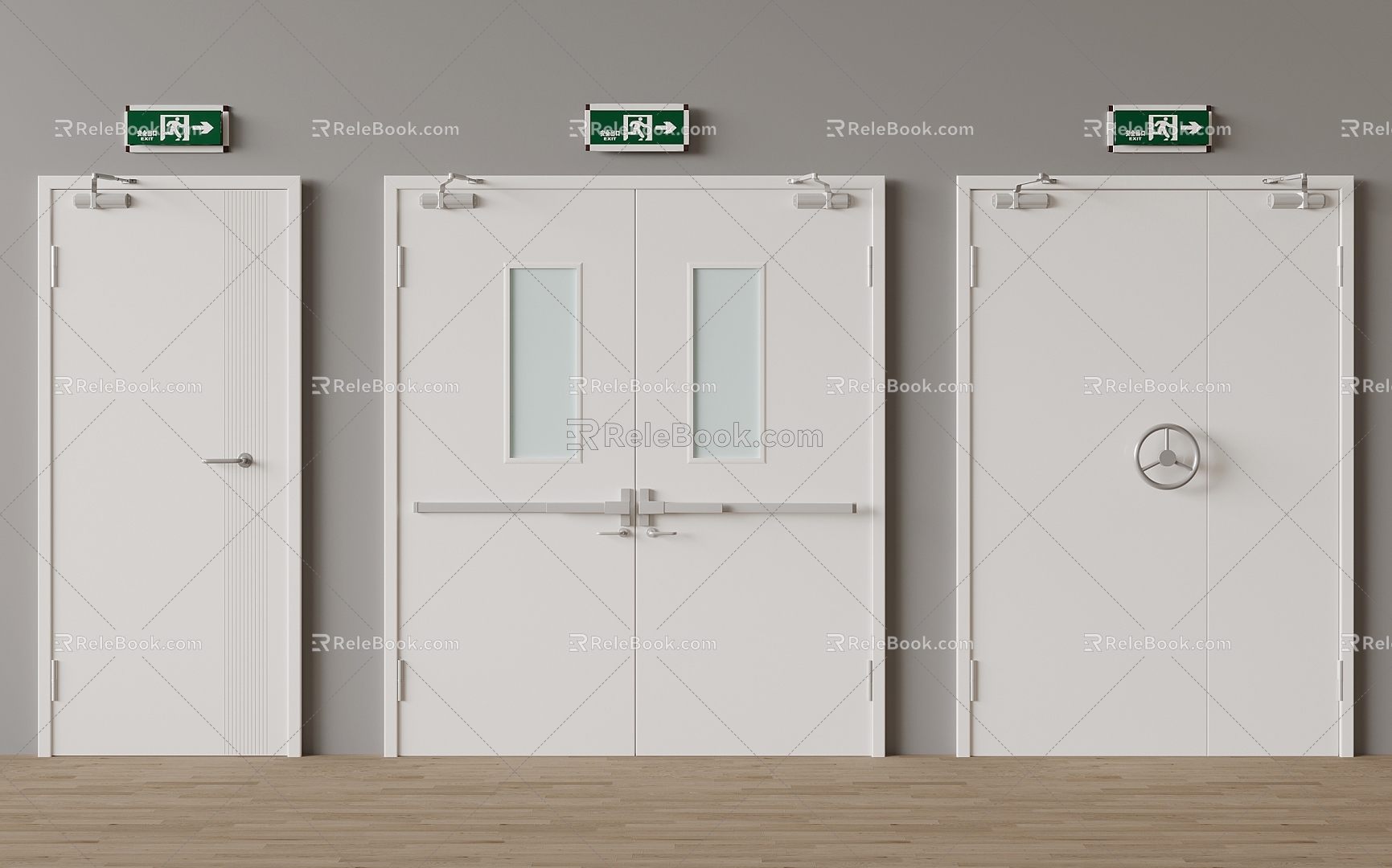 Fire Door Fire Door Emergency Door 3d model