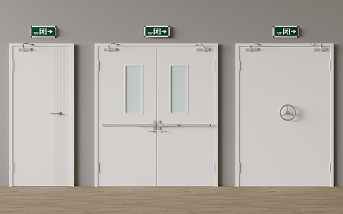 Fire Door Fire Door Emergency Door 3d model