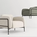 Modern single sofa 3d model