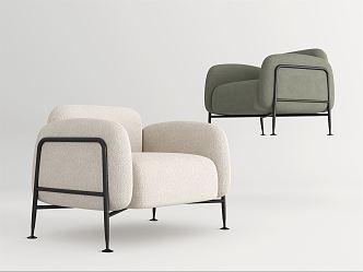 Modern single sofa 3d model