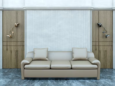 Modern three-seat sofa multiplayer sofa 3d model Modern three-seat sofa multiplayer sofa 3d model