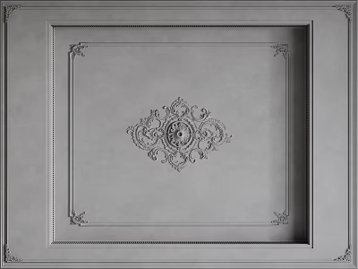 French Ceiling Bedroom Ceiling Guest Restaurant Ceiling Hall Away Ceiling 3d model