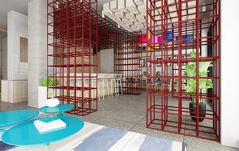 Hall 3d model