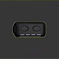 Electronic Vapor Control Device With Input Button Panel And Functional Keys