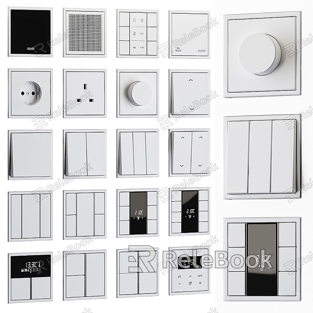 Modern switch socket combination model