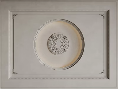 French Ceiling Bedroom Ceiling Guest Restaurant Ceiling Hall Away Ceiling 3d model