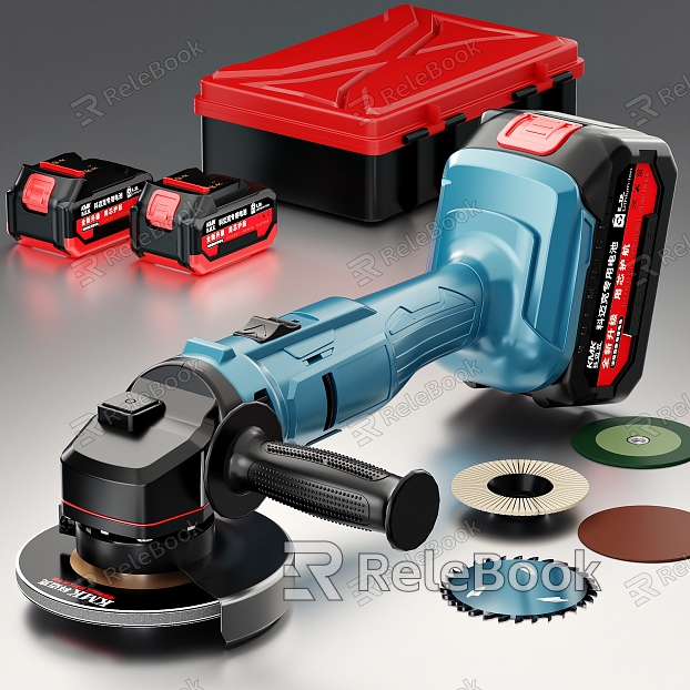 Hardware tool cutting machine angle grinder tool box grinding wheel piece rechargeable battery model