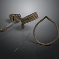 Various Household Rope Items with Knots Loops and Coils for Daily Use