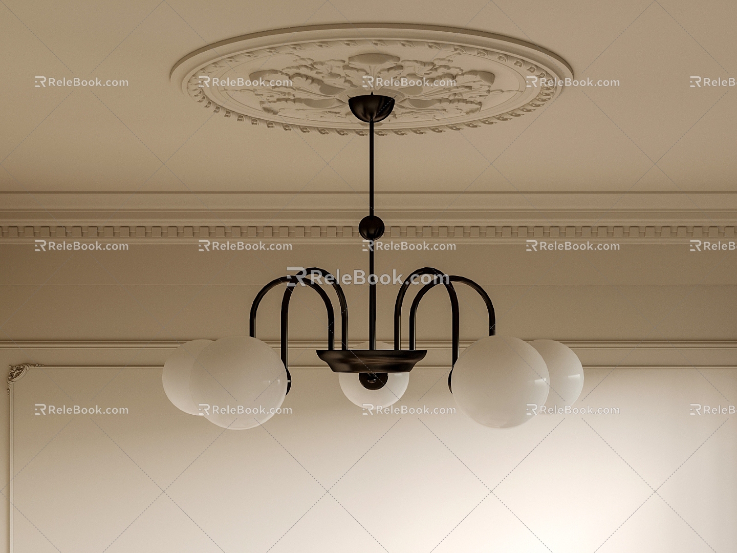 French Chandelier Living Room Chandelier Vintage Chandelier 3d model