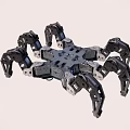 Six-claw robot micro robot spider robot 3d model