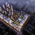 Modern Aerial View of Peking University Resources Yichang Project 3d model