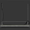 Two Metal Base Units With Black Cable And Silver Rod Attachments