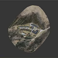 Neat Aerial Planning With Organized Building Layout Tree Surroundings And Road Design