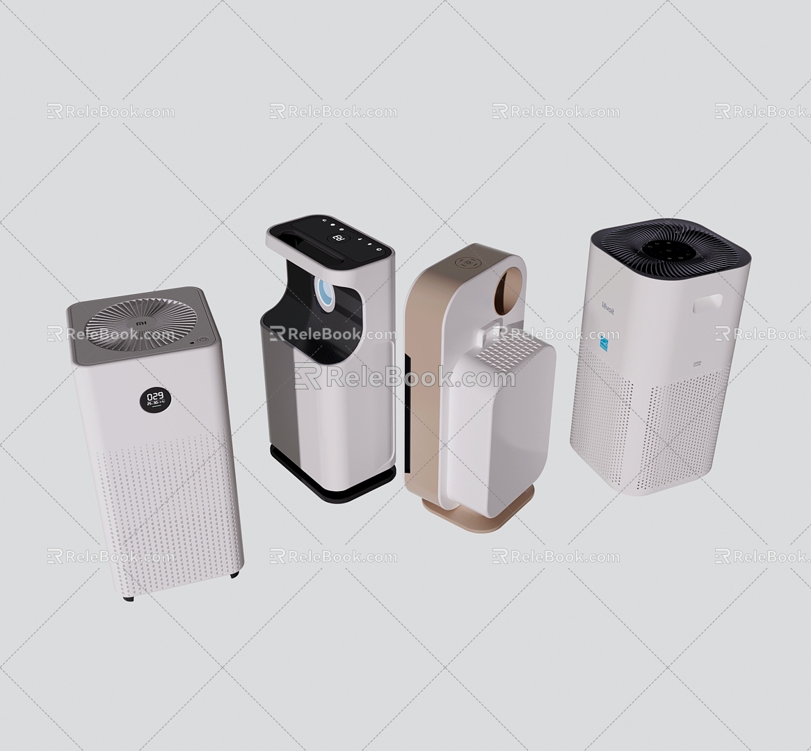 Modern Air Purifier Purifier Machine 3d model