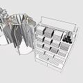 Round Clothing Racks With Hanging Shirts Coats Underwear And Multi Tiered Display Rack