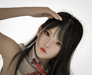 Girl Yan Value 3d model