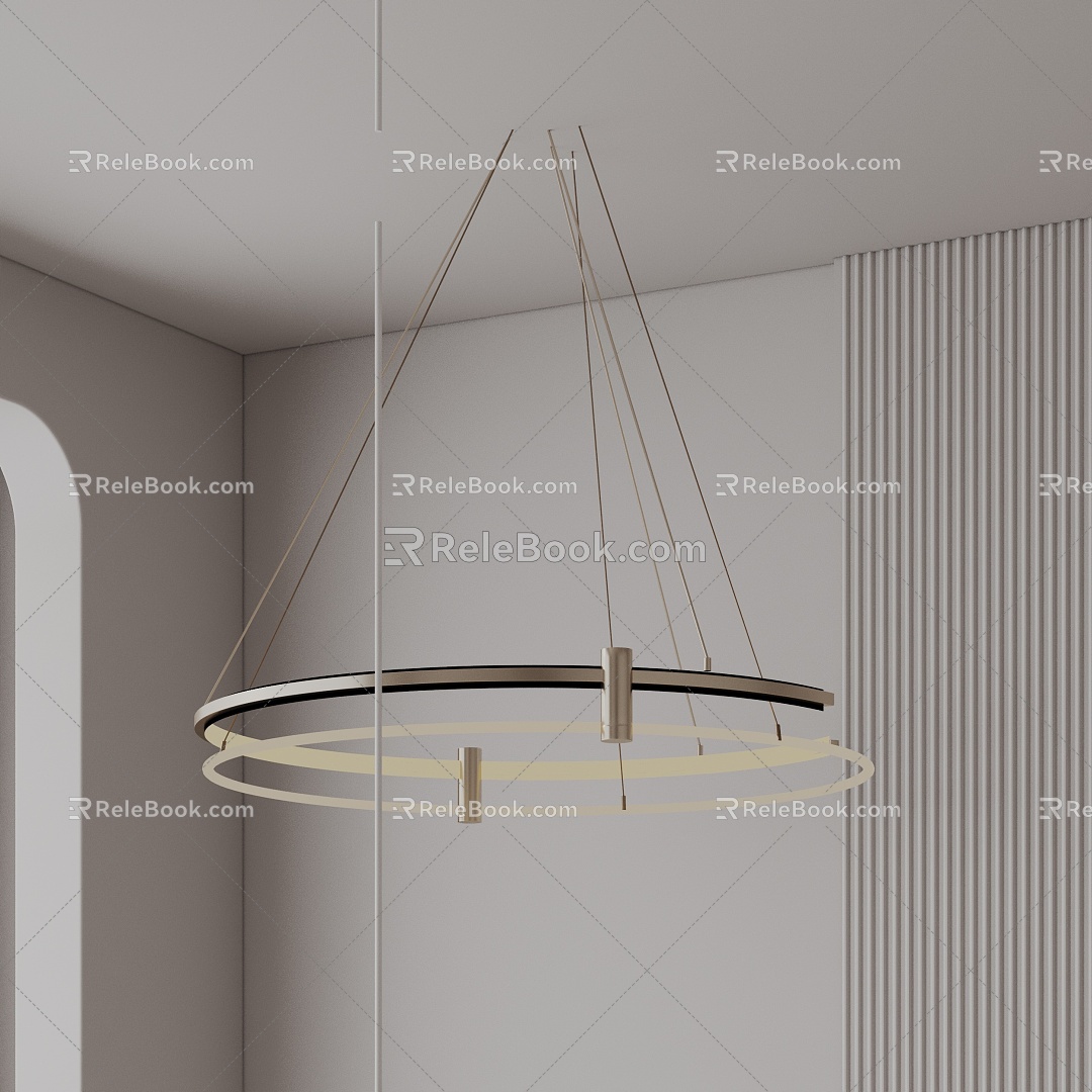 Modern chandelier 3d model